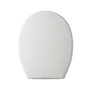 CORSICA White Plastic Toilet Seat <b>Cover</b> for Wall-Hung and <b>Floor</b>-Mounted Toilets - Product Image 2