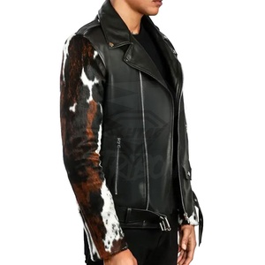 Haute rue mode hommes vache cheveux cuir veste 2025 Original poids lourd hiver chaud manteau respirant luxe Streetwear - Product Image 3