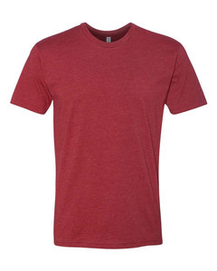 Camisetas Casuales de Corte Regular para Hombre, Cuello en V, Diseño Básico Liso en Tela de Punto Suave 100% Algodón, Ribete en Contraste Rojo - Product Image 1