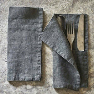 Linen cutlery pouch Portable Cotton Linen <b>Storage</b> <b>Bag</b> for Simple Knife Fork Flatware Sets for Outdoor Restaurant Home - Product Image 4