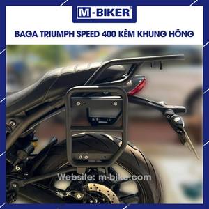 For Triumph Speed 400 Aluminium Rear <b>Rack</b> <b>Plate</b> Type with Side Frame for Motorcycles with Tail Bag - Product Image 4