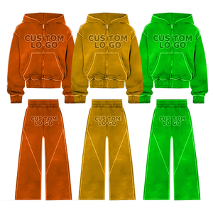 Ensemble de survêtement deux pièces pour femme de qualité supérieure personnalisé, survêtement décontracté, ensemble de vêtements imprimé pour l'hiver - Product Image 4