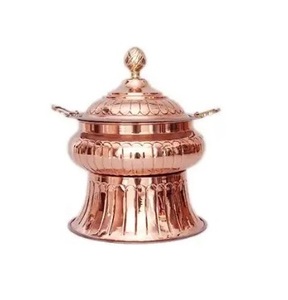 Ensemble Plats Traiteur Chauffe-plats Vente en gros Chauffe-plats rond or de luxe pour chauffe-plats - Product Image 1