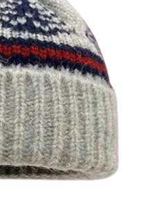 Gorro de Invierno Personalizado de Punto Gris con Estampado, Pompón, Puño Acanalado, Mezcla de Lana Acrílica Cálida, Fabricante Mayorista Personalizado - Product Image 6