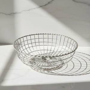 Cesta Multifuncional para Aperitivos, Recubierta de Hierro, Ecológica, con Asa, para Mostrador de Cocina, para Pan, Dulces, Verduras y Frutas - Product Image 6