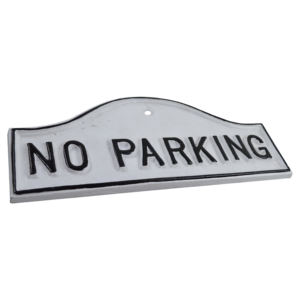 Plaque de porte en fonte style ancien, design rustique noir et blanc, décoration décorative en fonte - Product Image 6