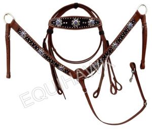 Modelo de tallado de cristal de circunferencia de cuero occidental ligero de diseño personalizado para caballete de equitación ecuestre y coraza - Product Image 6