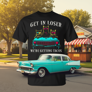 Camiseta Get In Loser We're Getting Tacos Cats para amantes de los tacos - Product Image 3