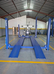 Elevadores de alineación de cuatro columnas para vehículos pesados con placas deslizantes y placas giratorias para servicio integral de ruedas, disponibles para la venta - Product Image 5