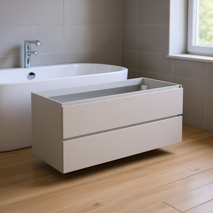 Ensemble de salle de bain Vieste gris perle 120 cm avec base et 2 tiroirs - Product Image 3