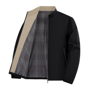 Chaqueta de Safari delgada para hombre, cierre de cremallera, invierno, peso pesado, forro polar grueso, acolchado, cálido, cuello alto, negocios formales - Product Image 4