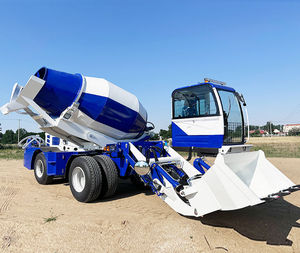 Bomba mezcladora de hormigón móvil de alta eficiencia, planta fija de mezcla de agregados con capacidad de 5000 kg, con motor de caja de cambios y rodamientos. - Product Image 2