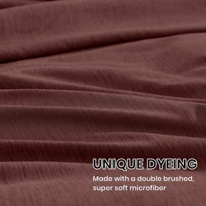 Juego de edredón de tamaño completo, juego de edredón de cama rojo oscuro, 7 piezas completas con edredón, sábanas, fundas de almohada y fundas - Product Image 5