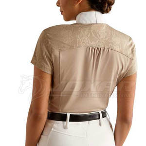 Nuevo diseño Camisa de equitación Diseña tu propia camisa de equitación Camisa de equitación transpirable - Product Image 3