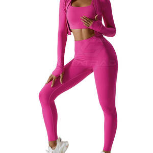 PromotionMeilleure Qualité Fitness Yoga Set Pakistan Made New Design Gym Wear Yoga Set pour les Femmes dans le Meilleur Matériel - Product Image 3