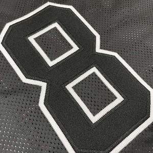 2025 hombres personalizados Vintage de gran tamaño Boxy Jersey Unisex fútbol americano Streetwear malla camiseta para Unisex - Product Image 4