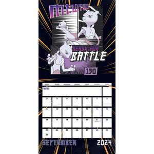 Calendrier promotionnel Pokémon 2024 avec mini-affiche - Product Image 2