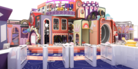 Aire de jeux intérieure de forme ronde pour enfants, divertissement familial, aire de jeux souple pour tout-petits