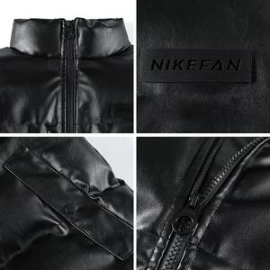 Bas quantité minimale de commande Veste de moto en cuir véritable de haute qualité Toile Hiver Service OEM personnalisé Hommes Noir Solide - Product Image 5