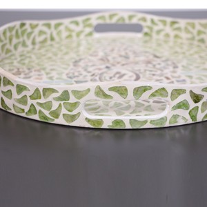 Flora Design nacre incrustée de service plateau à thé décoration décor de table - Product Image 4