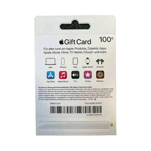 Papel de tarjeta de aplicación Itunes Gold / a P L E auténtico para 10- 100 Usd -100USD para juegos - Product Image 1