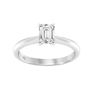 Anillo Solitario Clásico con Esmeralda Natural en Forma de Gota, Oro de 10K para Mujer, Certificado EF VVS, Elegante Anillo de Compromiso y Boda, Joyería Fina - Product Image 6