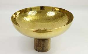 ชามเสิร์ฟช็อกโกแลตทำจากโลหะเงินพร้อมฐานเรซินถาดใส่อาหารเกรดเป็นมิตรต่อสิ่งแวดล้อม - Product Image 5