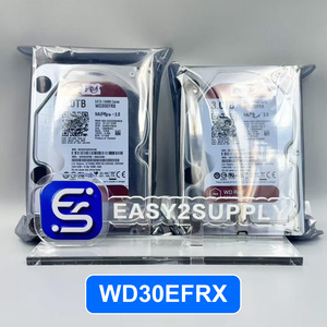 Disque dur HDD 3 To d'occasion <span class=keywords><strong>WD30EFRX</strong></span> <span class=keywords><strong>Red</strong></span> Plus NAS DVR NVR, disque dur interne HDD 5400 tr/min SATA CMR 64 Mo de cache 3,5 pouces pour caméra - Product Image 1