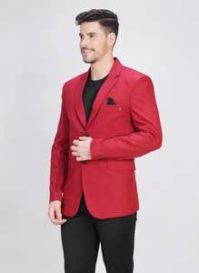 Traje Rojo Clásico para Hombre de Calidad de Exportación, Blazer Elegante para Negocios y Eventos Formales Disponible a un Precio Razonable - Product Image 2