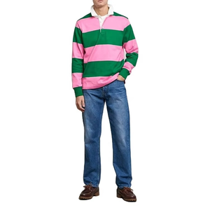 Nuevo Diseño de Camiseta de Rugby Unisex, Impresión de Serigrafía de Alta Calidad, 100% Algodón, Transpirable, de Secado Rápido, Ropa Deportiva a Rayas Personalizada - Product Image 4