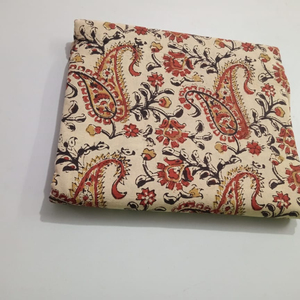 Tela de Algodón Estampada a Mano con Bloques Sanganeri Kalamkari, Tela Cambric, Bloque de Madera Natural, Estampado Bagru, Tela Hecha a Mano - Product Image 1