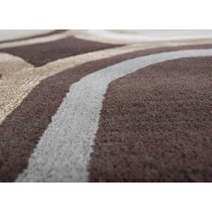 Acar Hand Tufted <b>Wool</b> & Viscose Rug Beige & <b>Brown</b> Abstract Pattern for Home Use-Tra-13221 - Product Image 1