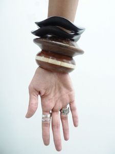 <b>FLOWER</b> Design Wooden Bangle and Bracelet Customized Size Wooden Bracelets Bangle Handmade <b>Flower</b> Wooden Bangle Cuff - Product Image 5