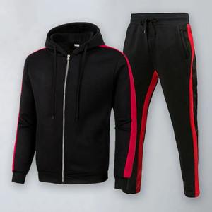 Chándal de lana de dos piezas de talla grande de calidad superior unisex traje de jogging ajustado informal con bordado gris respetuoso con el medio ambiente para el invierno - Product Image 4