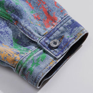 Prix de gros d'usine, vestes en jean d'hiver personnalisées de haute qualité pour hommes avec logo personnalisé sur le devant - Product Image 6