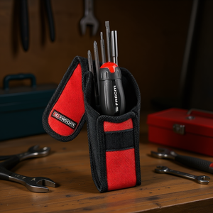 Manche de tournevis multifonction à cliquet Facom Protwist 3-en-1 avec 5 lames dans une pochette - Product Image 3