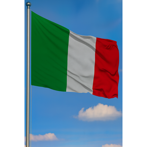 Drapeau de jardin personnalisé en satin et nylon pour l'Italie, fanion imprimé numériquement, mât en aluminium, logo personnalisé pour l'industrie automobile et l'assurance - Product Image 3