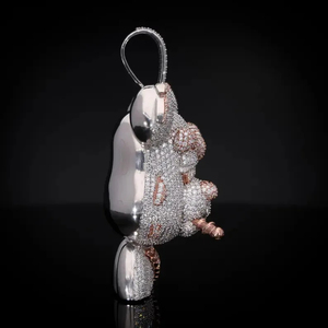 สร้อยคอจี้แบบเต็มตัวประดับเพชรโมอิสซาไนต์ VVS ดีไซน์สั่งทำพิเศษ เงินแท้ S925 สไตล์ฮิปฮอป จี้ขนาดใหญ่สำหรับใส่กับสร้อยคิวบา รุ่นใหม่ล่าสุด - Product Image 2