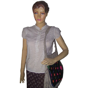 Elegante bolso étnico con detalles de espejo y patrones coloridos para mujeres que aman la moda tradicional y Bohemia - Product Image 3