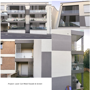 Trang trí bảng phân vùng trang trí Bảng điều khiển CNC đục lỗ nhôm cắt laser hàng rào màn hình kim loại cho cửa màn hình - Product Image 6