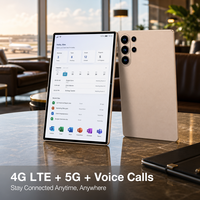 Tablette de bureau Android 15, 10,1 pouces, 12 Go de RAM, 256 Go de ROM, 5G, 4G LTE, double SIM, Wi-Fi, Octa Core avec clavier pour la productivité professionnelle