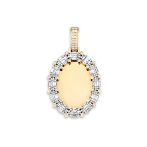 จี้รูปภาพทองคำ 10K คลาสสิกสำหรับทุกเพศ ยี่ห้อ D'VINS JEWELS ประดับเพชรเลี้ยงในห้องปฏิบัติการ รับรองโดย GIA เหมาะสำหรับเป็นของขวัญ - Product Image 4