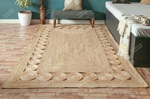 Alfombra de cáñamo moderna personalizada al por mayor, cómoda alfombra de pelo alto hecha a mano para decoración del hogar - Product Image 5