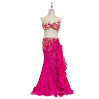 Costume deux pièces pour homme avec blazer et pantalon à paillettes, en polyester brillant et respirant, idéal pour la scène, les soirées, les boîtes de nuit, les spectacles de danse orientale, personnalisable