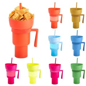 Productos para Dropshipping 2026, Taza Portátil 2 en 1 a Prueba de Salpicaduras y Derrames con Pajita para Adultos y Niños - Product Image 1