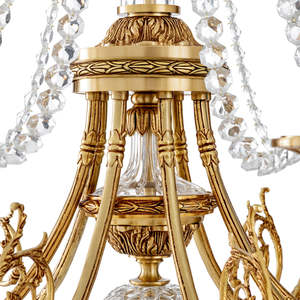 โคมไฟระย้าคริสตัล Duvaux รุ่นโมเดิร์นเรียบง่าย แสงสีขาวอบอุ่น โครงสร้างสแตนเลส สำหรับใช้ภายในบ้าน โรงแรม ร้านอาหาร ใช้พลังงานไฟฟ้ากระแสสลับ - Product Image 6