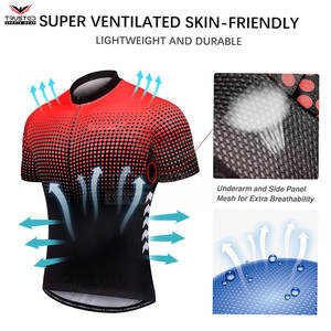 Ensemble chemise de cyclisme respirante et short extensible vêtements de cycliste sur mesure grande taille prix de gros - Product Image 5