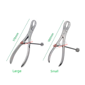 Ensemble de chirurgie osseuse chirurgicale orthopédique vétérinaire 2 pièces pince à os de réduction manuelle 160mm 170mm pince à dents en acier inoxydable - Product Image 5