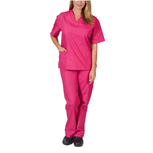 Vente en gros Ensemble de gommages médicaux Grande taille Infirmière de marque privée Meilleure qualité pour femmes Uniforme de gommage médical Infirmière - Product Image 1