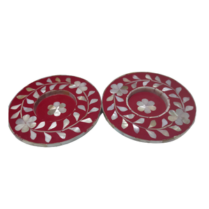 Juego de Posavasos de Lujo con Incrustaciones de Nácar, Hechos a Mano, para Bebidas, Decoración de Mesa de Comedor, Té y Café, Personalizables - Product Image 5